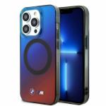 CG MOBILE SAS BMW iPhone 15 Pro Max Case [Official Licensed] M Collection Mag-Safe Compatible with A Printed Logo | Gradient Case/Cover Designed for iPhone 15 Pro Max (6.7-Inch) - Blue/Red