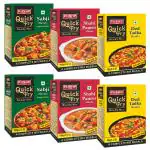 Pushp Brand Quick Fry Combo (Dal Tadka Masala + Sabji Masala + Shahi Paneer Masala, 100g each)