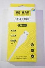 WE WAO USB Type C Cable 1 m WAO-022 (Compatible with MOBILE PHONE, White, One Cable)