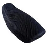 AllExtreme EXUSC1B Universal Mesh Bike Seat Cover Anti Skid Net Cushion for All Flat Seat Motorcycles (Black)