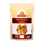 Ghotaram Ready to Eat Snack Mini Samosa Indian Namkeen Nashta | Dal Samosa Baked Roasted Moong Mung Dal Samosa Triangle | Mini Samosa for Evening Tea Time Snack Fry in Peanut oil-1Kg*1Pack