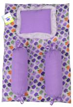 Toddylon New Born Baby Bedding Set Cradle Mattress with Super Soft Pillow and Bolsters