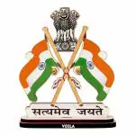 VOILA Plastic National Flag With Satyamev Jayate Symbol, Small, Multicolour, 1 Piece