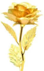 Ryme Gold Rose Flower Present 24K Foil With Luxury Gift Box, 9 Inch