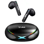 truke BTG X1 True Gaming in Ear Earbuds with 12mm Titanium Drivers, True Gaming Mode with 20RGB Case Design, 48H Playtime, Fast Charging, Instant Pairing, AAC Codec, Quad-Mic ENC, BT 5.3, IPX4