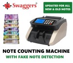 Swaggers Super12 Gold Latest Note Counting Machine with Fake Note Detection/Currency Counting Machine/Money Counting Machine with UV MG IR Detection - Heavy Duty for Professional & Bank USE