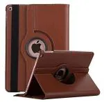 EasyTac Brown Flip Cover For Ipad Air 2, Ipad A1566, A1567