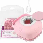 Majestique Silicone Brush for Body, Easy Clean Exfoliating Body Brush, Loofah Silicone, Suitable for All Skin Types, Perfect Rubber Scrubber for Bathing - 80ML, Color May Vary