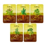 Jeju Root face sheet mask for skin glowing, anti-aging, Moisturizing, women & men, pack of 5