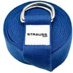 Strauss Blue Polyester Cotton Yoga Belt