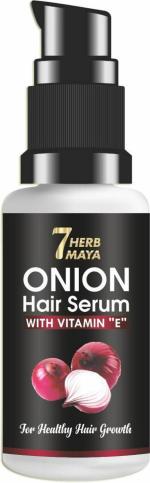 7Herbmaya Sulfate Free Hair Serum Onion for Smooth, Strong and Silky Hair Men and Women 60 ml
