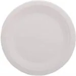 SWHF Bio Degradable Compostable Round Disposable Eco Friendly Dinner Paper Plates (10 Inch, Pack of 25)