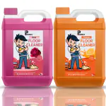 PISHARNATH Floor Cleaner Pink 5Liter & Orange 5Liter Remover for Tiles & Marble Floors, Eco-Friendly, Non-Toxic, Baby & Pet Safe Sanitiser- Kills 99.9% of Germs