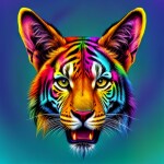 Love Creation 12x18 Size poster print for creative wall art- cosmo-safari-graffiti-art-print-8307(Non Sticker)