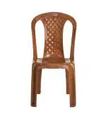 Chairman Comfortable Stackable Plastic Chair Sandal wood Colour | Lightweight and Sturdy