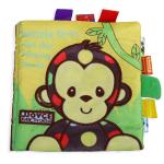 Baby Moo Dazzle Dots Educational Learning 3D Cloth Book With Rustle Paper - Multicolour