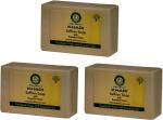 Khadi Herbal Saffron Bath Soap, 125 Gm Each (Pack Of 3)