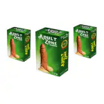 Adult Zone Washable & Reusable - Extra Long- Extra Thick 6 Inch Attractive Condom pack of 3