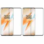 Kite Digital ONEPLUS 8 PRO Black 5D/6D/11D/21D Premium Tempered Glass Screen Protector Slim 9H Hard 2.5D (Pack of 2)