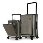 Nasher Miles Silicon Valley Hard-Sided Polycarbonate Set of 2 Copper Silver Trolley Bags (55&65Cm)