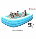 Cho-Cho Inflatable Bath Tubs Swimming Pool Bathtub for Kids and Adults with Electric Pump (10 ft)