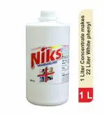 Niks White Phenyl Concentrate 1 Liters (Transparent) to Make 22 Ltrs White Phenyl by Adding 21 Ltrs of Water.
