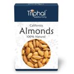 TRIPHAL Premium California Almonds - Natural and Fresh - Raw Badam - 200g