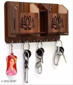 Rmstyle Jaipur Print Hub Key holder for home Décor, kitchen and office key holder,wooden key holder-Pack Of 6