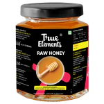 True Elements Raw Honey 350gm - Unprocessed, Pure Honey | Natural Honey