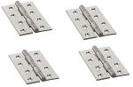 AKS Stainless Steel Seamless Butt Door Hinges Size 75 x (27.5x10) x 1.70mm Finish Satin SS