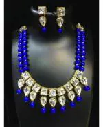 Jn Handicraft Alloy Copper-Plated Red Jewel Set For Women