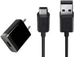 Webilla Wall Charger Accessory Combo For Motorola G60 (Black)