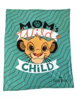 Disney Kids Plushy Loin King Digital Print Velvet by Sherpa Super Soft Plush Baby 2Ply Blanket 110X140 CMS 1-3 Years