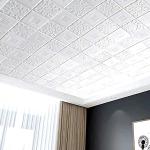 JAAMSO ROYALS 3D Tiles White Color PE-Foam Wallpaper | Self Adhesive | Peel and Stick | Easy to Paste | Waterproof | 3D Wall Panel (70CM x 70CM, Appx. 5.3Sq Feet, Qty 3)