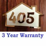 Aartshi Creations IN Personalised Home Door Name Plate, Size 13 x 12 In, 0101A