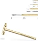 6 in 1 Mini Multifunction Anti-Corrosion and Anti-Rust Copper Hammer & Screwdriver Hand Tools for Repair Uav, Mobile Phones, Laptops, Watches