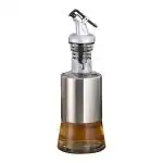 Divine Home Glass with Steel Glass Oil Dispenser - 200 ml