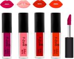 OUR BEAUTY Multicolor Kiss Proof Velvet Matte Liquid Lipstick 53, 16 Ml (Pack Of 4)