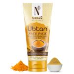 NutriGlow NATURAL'S Ubtan Face & Body Pack With Haldi & Chandan for Glowing Skin 100gm