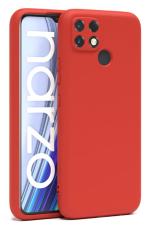 U&E Red Silicone Back Cover For Realme Narzo 30A