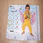 Smartcraft Velvet Baby's Monthly Photoshoot AC Room Angel Theme Blanket and Props