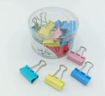 GOLD LEAF 32mm Metal Binder Clips for Holding Paper ,Note Pad,Home Tool,Office Supply,School Project (Pack of 24Pcs Assorted Color)