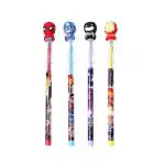 Neel Plastic Multicolor Funky Bullet Lead Pencils School Tuition Smooth Grip Dark Pencil For Kids (Pack Of 4)