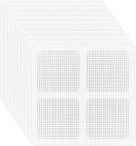 MANIYA ENTERPRISE Square Disposable Shower Drain Hair Catcher Mesh Stickers Easy Installation, Prevents Clogs, Hygienic and Durable Convenient Pack for Hassle Free Maintenance of Drains Essential Bathroom Accessory(10 PC)