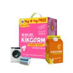 KIKGERM Naturally Best FRONT LOAD Detergent Powder + Fabric Conditioner FREE | No Harmful Chemicals | New & Shiny Clothes | 4 KG + 500ML Free (4.5 KG)