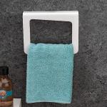 Acrylic Towel Ring/Napkin Ring/Towel Holder/Bathroom Accessories for Home(Square-White)