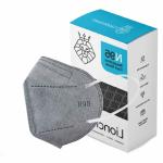 Lioncrown N95 5-Layer Reusable, Washable Health Anti-Pollution Grey Face Mask With Nose Pin (Pack 10)