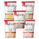 Dr. RBL's Corn Flour Mixed Grain Sattu Besan Jowar Flour Flaxseed Flour Combo Pack of 5 (2500 g, Pack of 5)