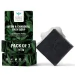Bombay Shaving Company Charcoal and Neem Bath Soap| 75g each X 3 | Anti - Bacterial Goodness of Neem | Purifying Action Of Activated Charcoal