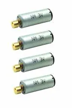 InventoSales 4Pcs 3V - 6V Vibration DC motor N60 mini coreless micro DC Toy Hobby Motor 12x30mm 25000 rpm copper ecentric weight for Toys DIY Projects